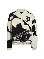 Jacquard Polo Sweater