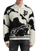 Jacquard Polo Sweater