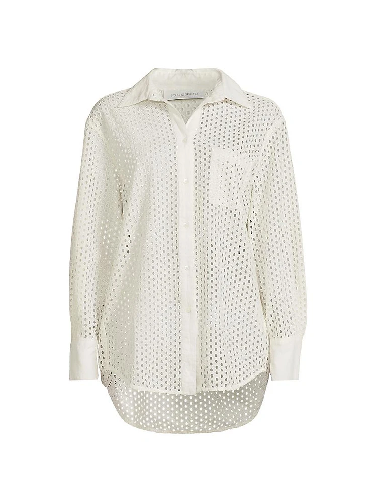 Bronte Button-Front Cover-Up Shirt