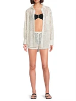 Bronte Button-Front Cover-Up Shirt