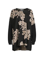 Feluca Floral Cotton-Blend Sweater
