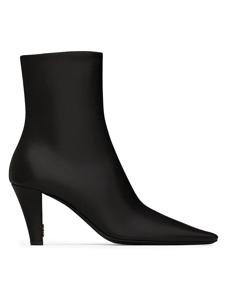 Jill Booties Smooth Leather