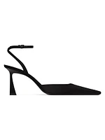 Aimee Slingback Pumps Satin Crepe