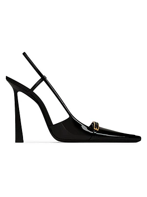 Jacqueline Slingback Pumps in Patent Leather