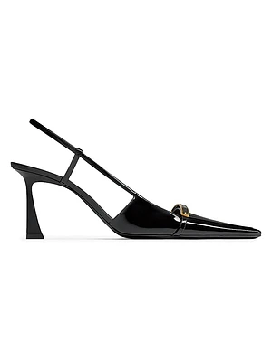 Jacqueline Slingback Pumps Patent Leather