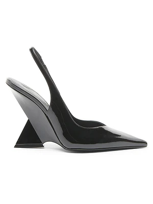 Cheope 105MM Patent Leather Slingback Pumps