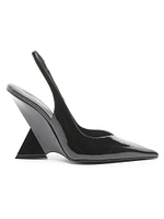 Cheope 105MM Patent Leather Slingback Pumps