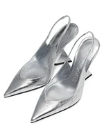 Cheope 100MM Leather Slingback Wedges