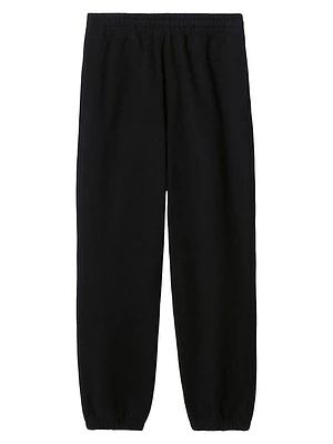 Check Label Cotton Jogging Pants