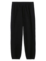 Check Label Cotton Jogging Pants