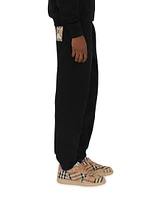 Check Label Cotton Jogging Pants