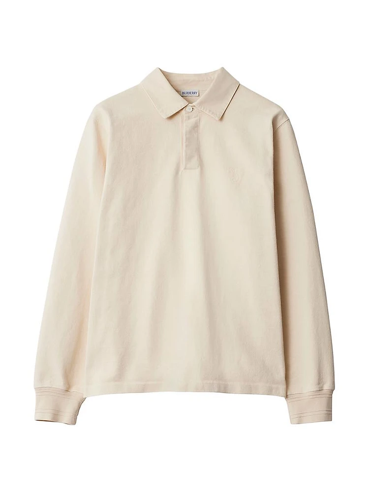 Oversized Cotton Polo Shirt