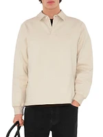 Oversized Cotton Polo Shirt