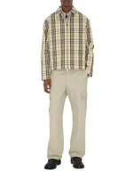 Harrington Check Cotton Zip-Front Jacket