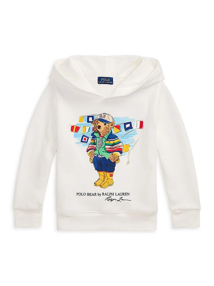 Little Boy's & Polo Bear Cotton Hoodie