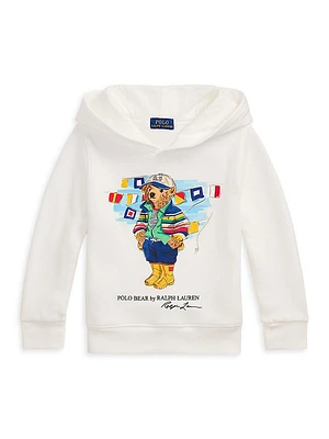 Little Boy's & Polo Bear Cotton Hoodie