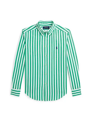 Little Boy's & Striped Cotton Poplin Shirt