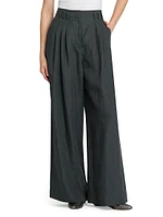 Compact Linen Trousers