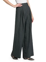 Compact Linen Trousers