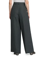 Compact Linen Trousers