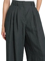 Compact Linen Trousers
