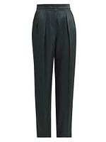 Double Silk Satin Trousers