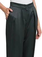 Double Silk Satin Trousers