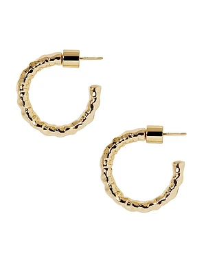 Hailey 10K-Gold-Plated Hoop Earrings