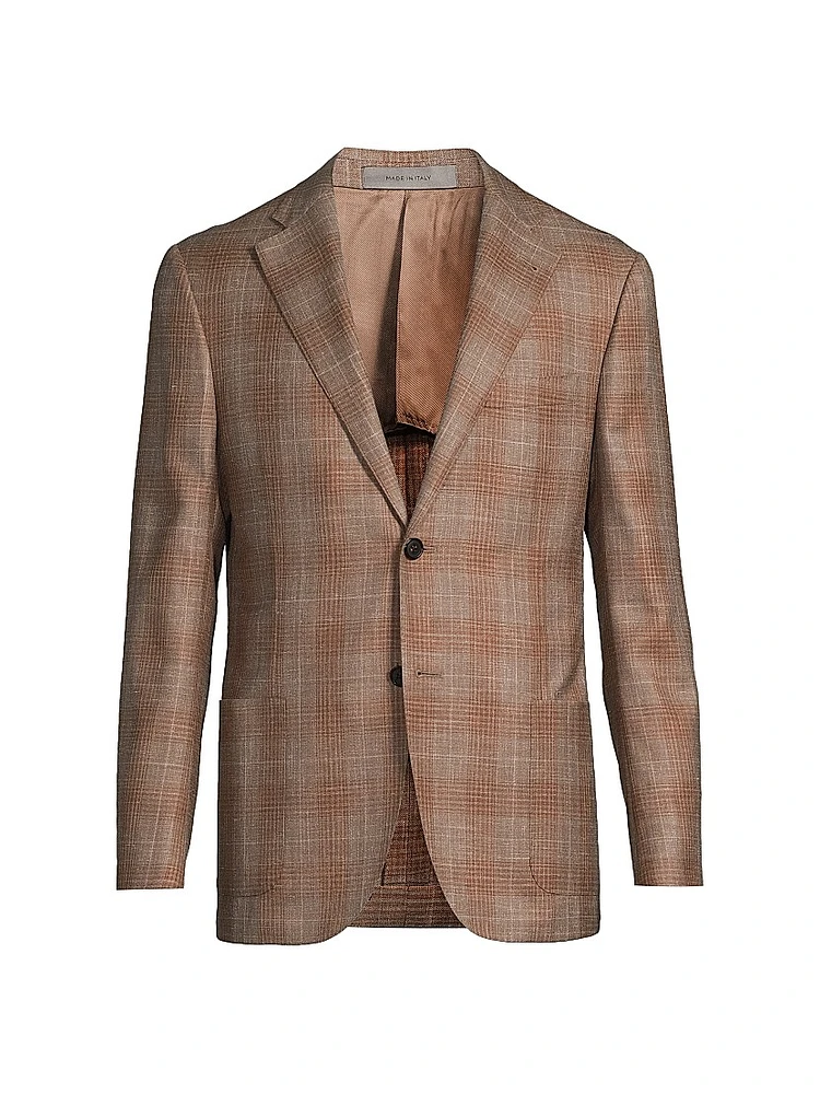 Plaid Virgin Wool Jacket
