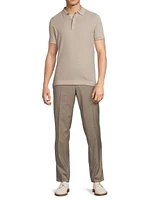 Jacquard Knit Polo Shirt