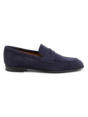 Milton Suede Penny Loafers