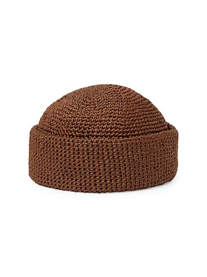 Doroteo Rafia Crochet Beanie