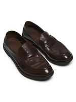 Arc Leather Penny Loafers