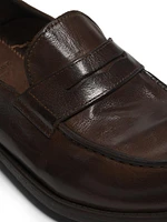 Arc Leather Penny Loafers