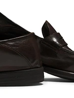 Arc Leather Penny Loafers