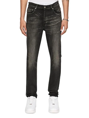 Democrazy Chitch Tarr Studded Slim-Tapered Jeans