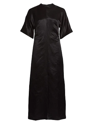 Ruby Fitted Short-Sleeve Dress