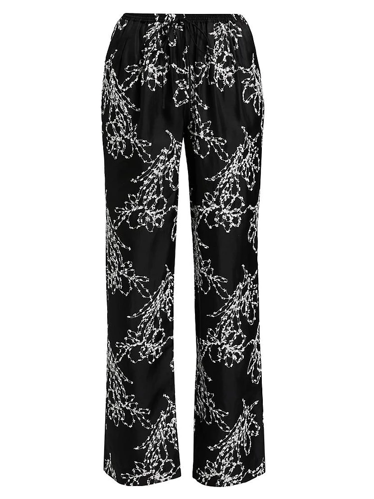 Markos Silk Pull-On Pants