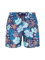 Floral Silk Bermuda Shorts