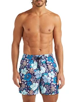 Floral Silk Bermuda Shorts