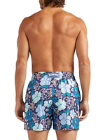 Floral Silk Bermuda Shorts