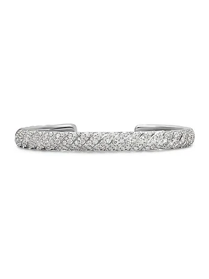 Sculpted Cable Cuff Bracelet in 18K Gold