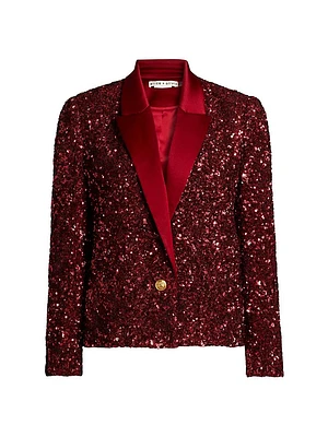 Devyn Sequin Short Blazer