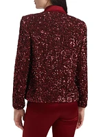 Devyn Sequin Short Blazer