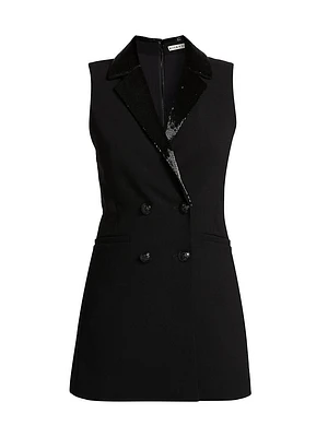 Carlena Sequined Blazer Minidress