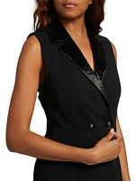 Carlena Sequined Blazer Minidress