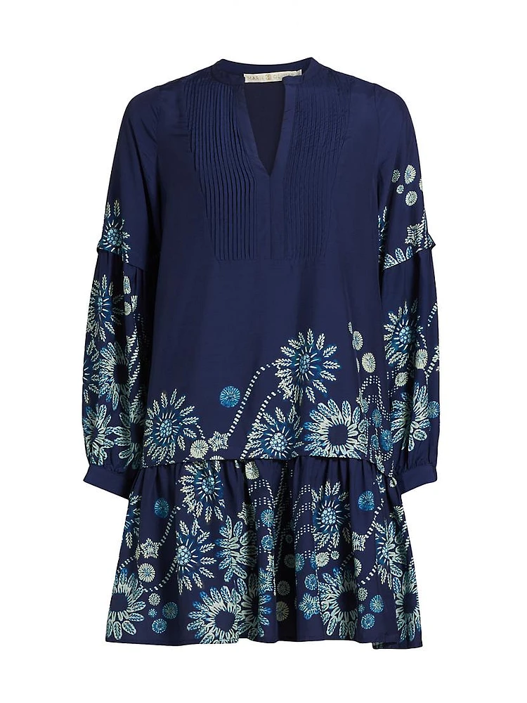 Frannie Floral Pleated Minidress