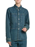 Paneled Denim Shirt