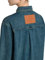 Paneled Denim Shirt