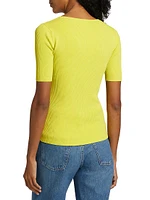 The Gemma Button-Shoulder Sweater Top
